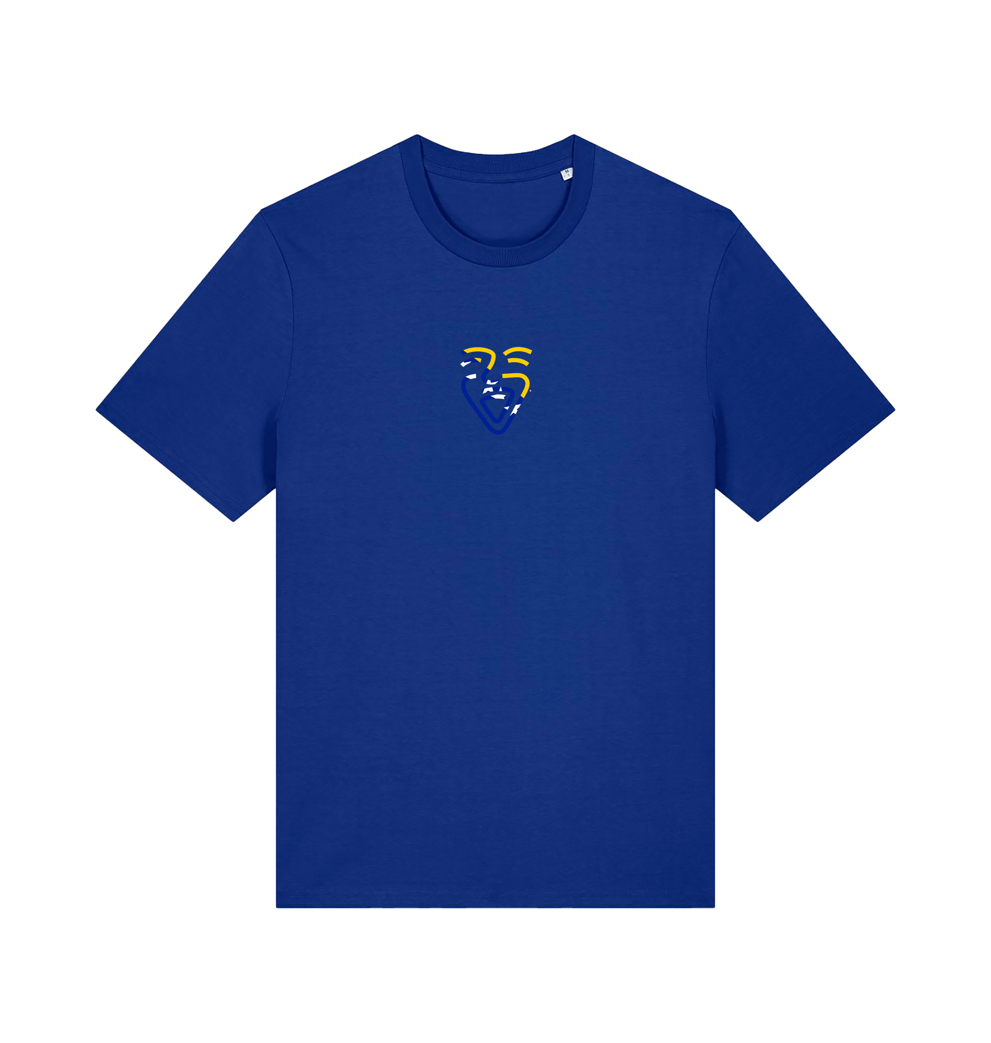 Worker Blue Printed T-shirt Front