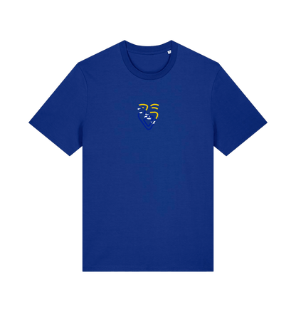 Worker Blue Printed T-shirt Front