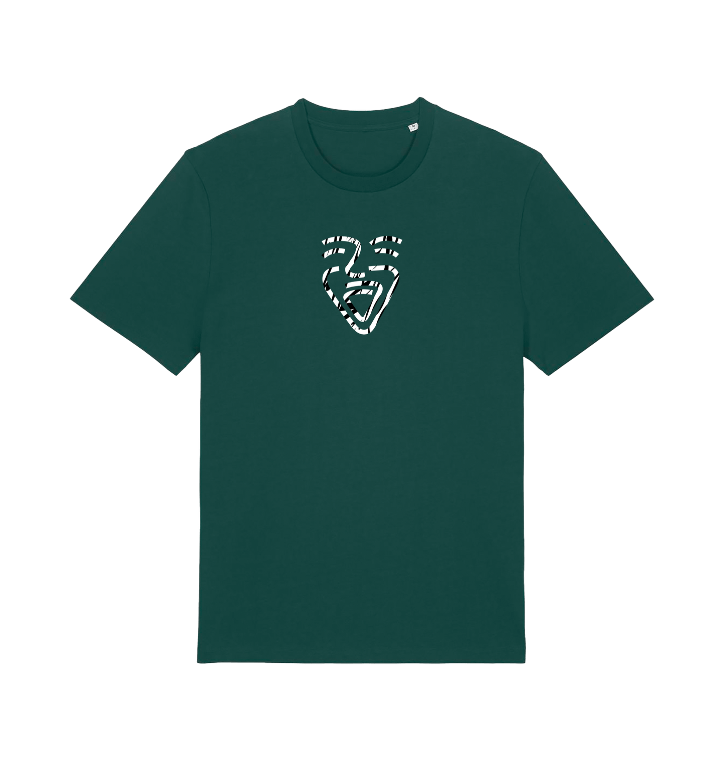 Glazed Green Printed T-shirt Front