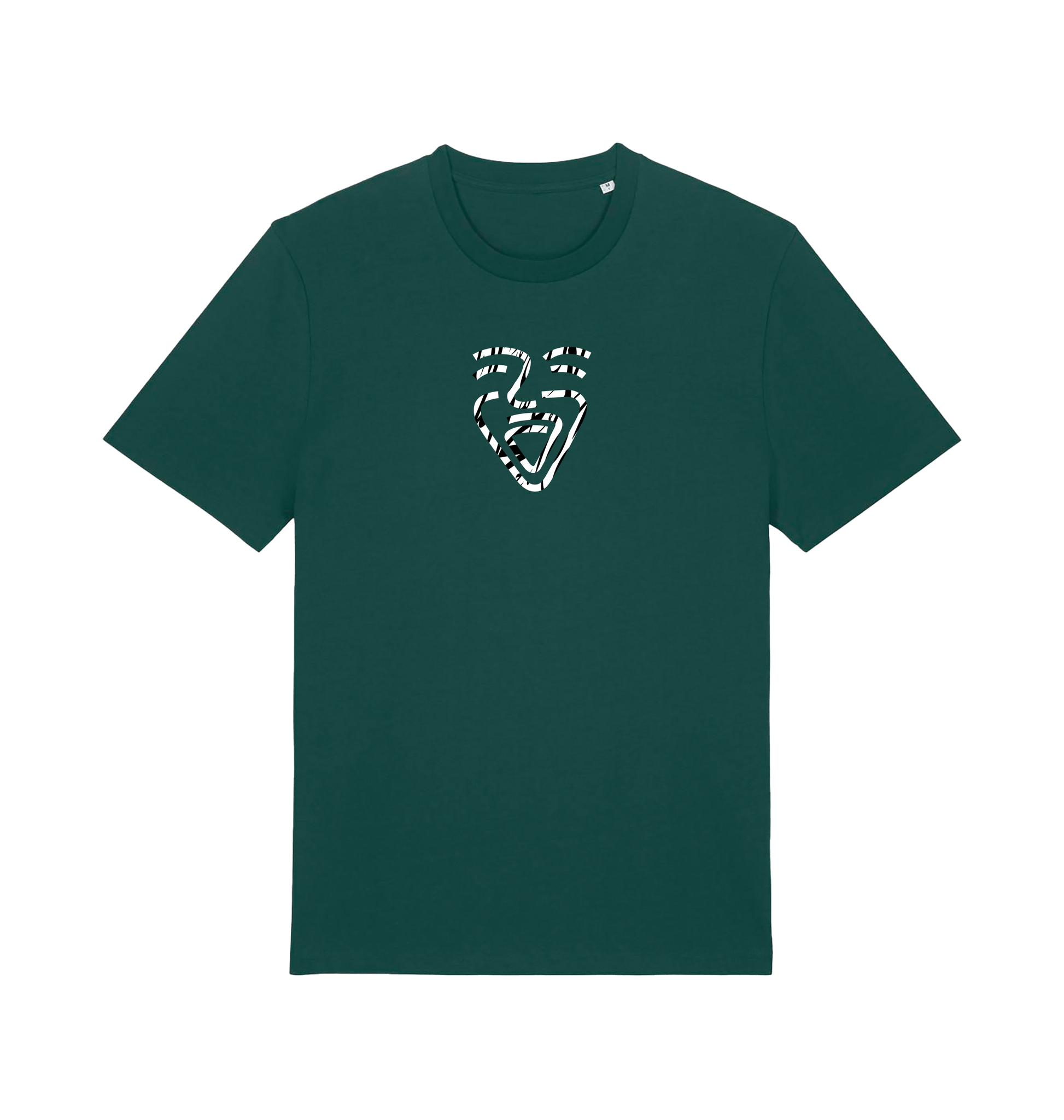 Glazed Green Printed T-shirt Front