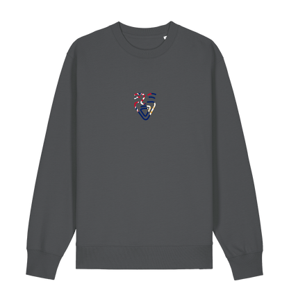 Anthracite Printed Sweater Front