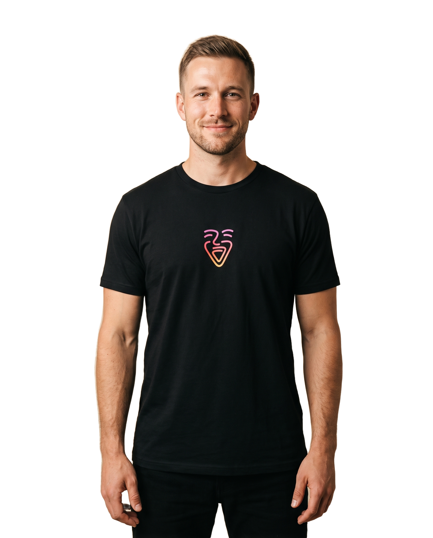 OneFam Logo Shirt black, man, cutout
