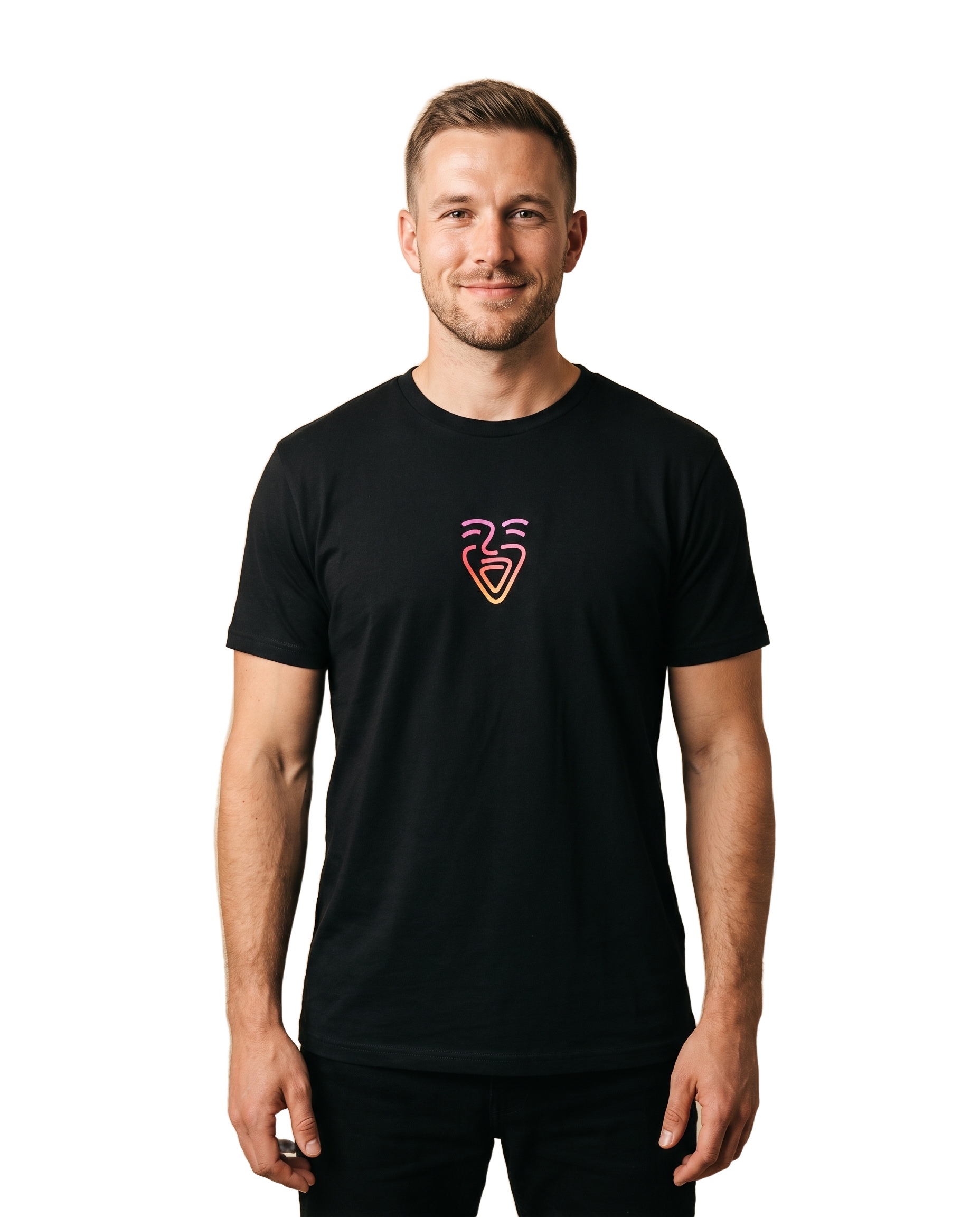 OneFam Logo Shirt black, man, cutout