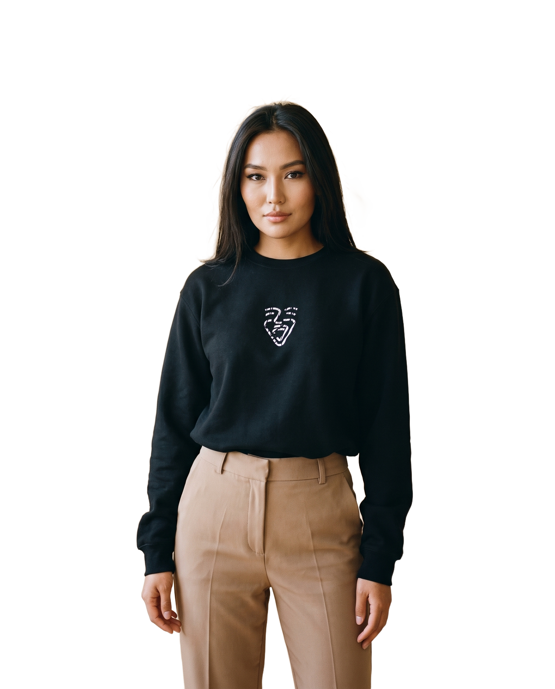 Afghanistan Sweater – Black – Model (Frau)