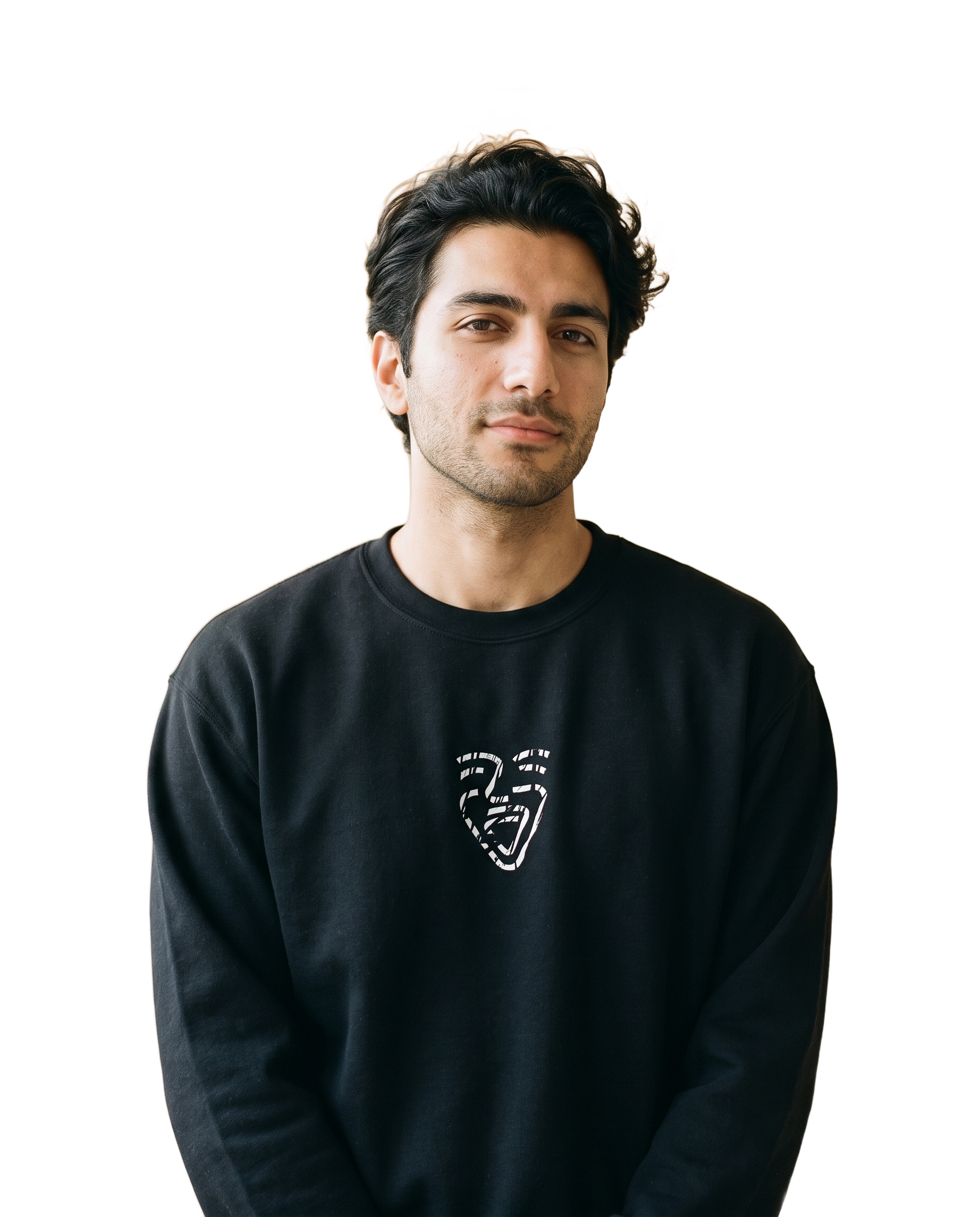 Afghanistan Sweater – Black – Model (Mann)