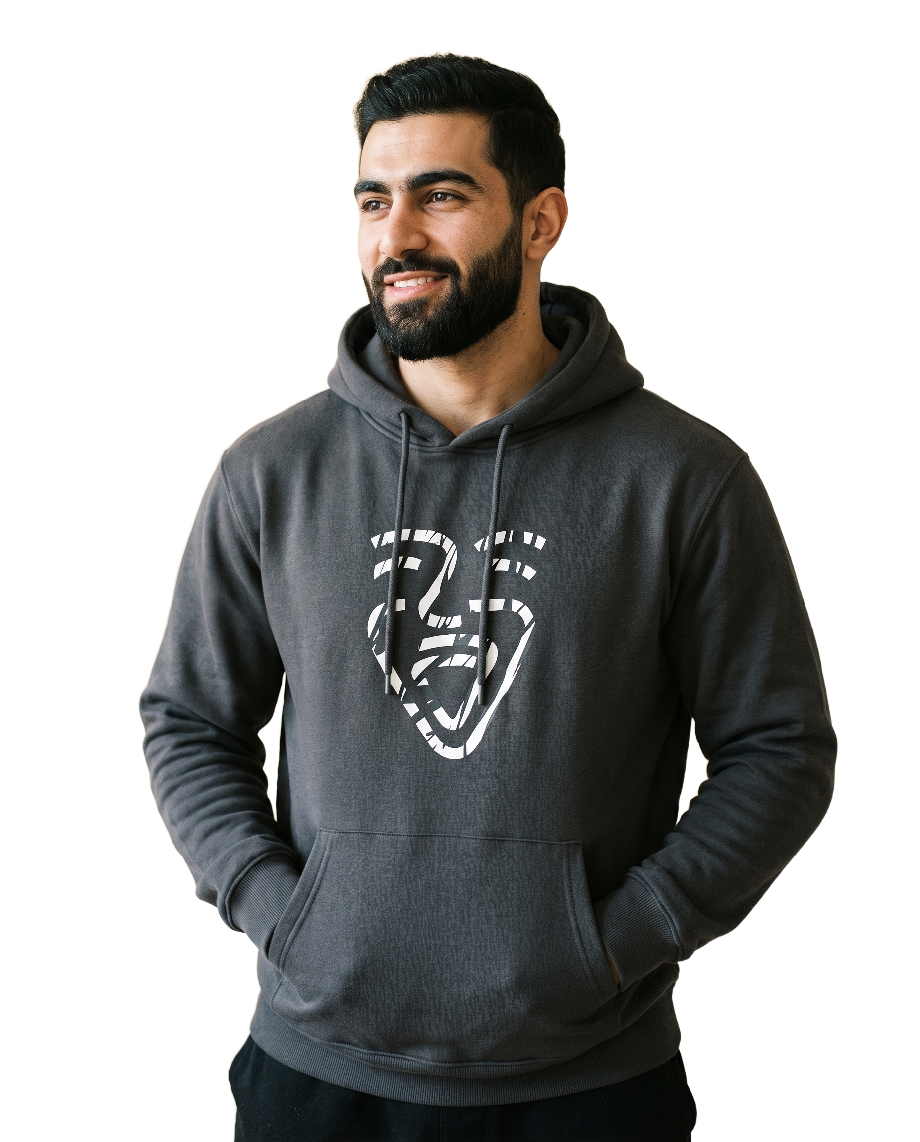 Afghanistan Hoodie – Black – Model (Mann)