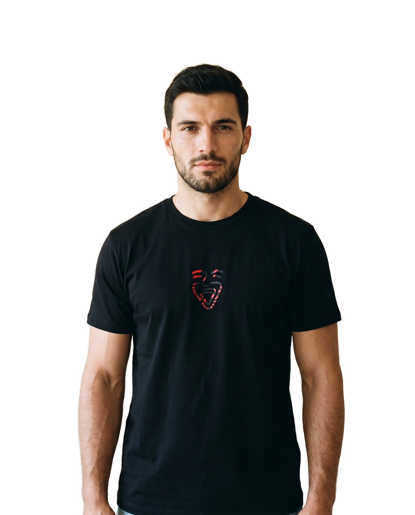 Albania Shirt – Black – Model (Mann)