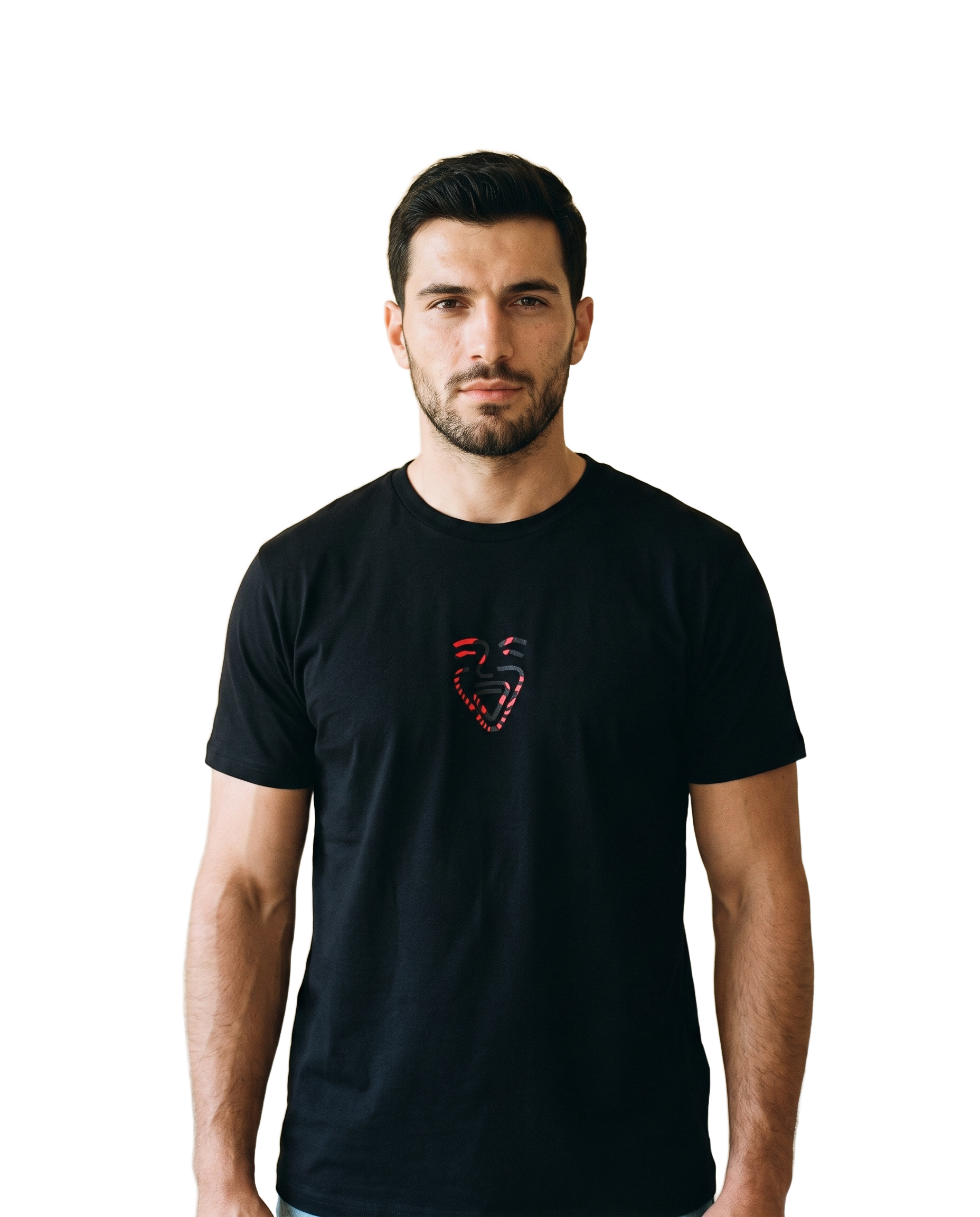 Albania Shirt – Black – Model (Mann)