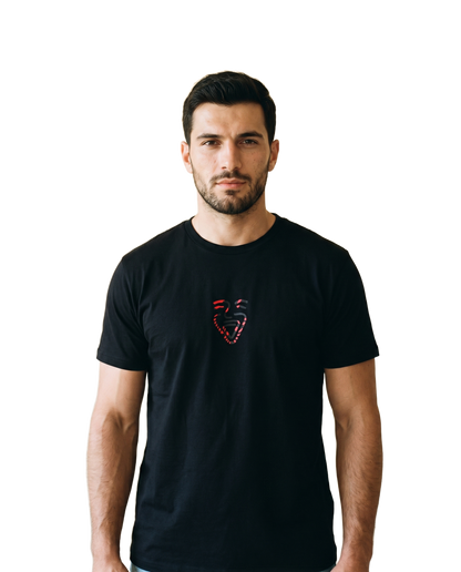 Albania Shirt – Black – Model (Mann)