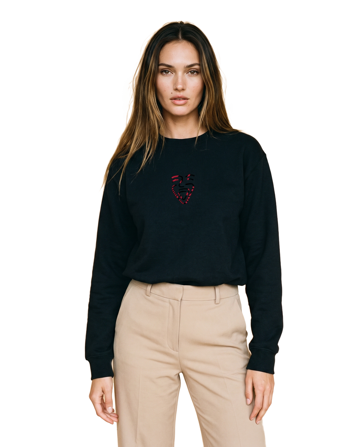 Albania Sweater – Black – Model (Frau)