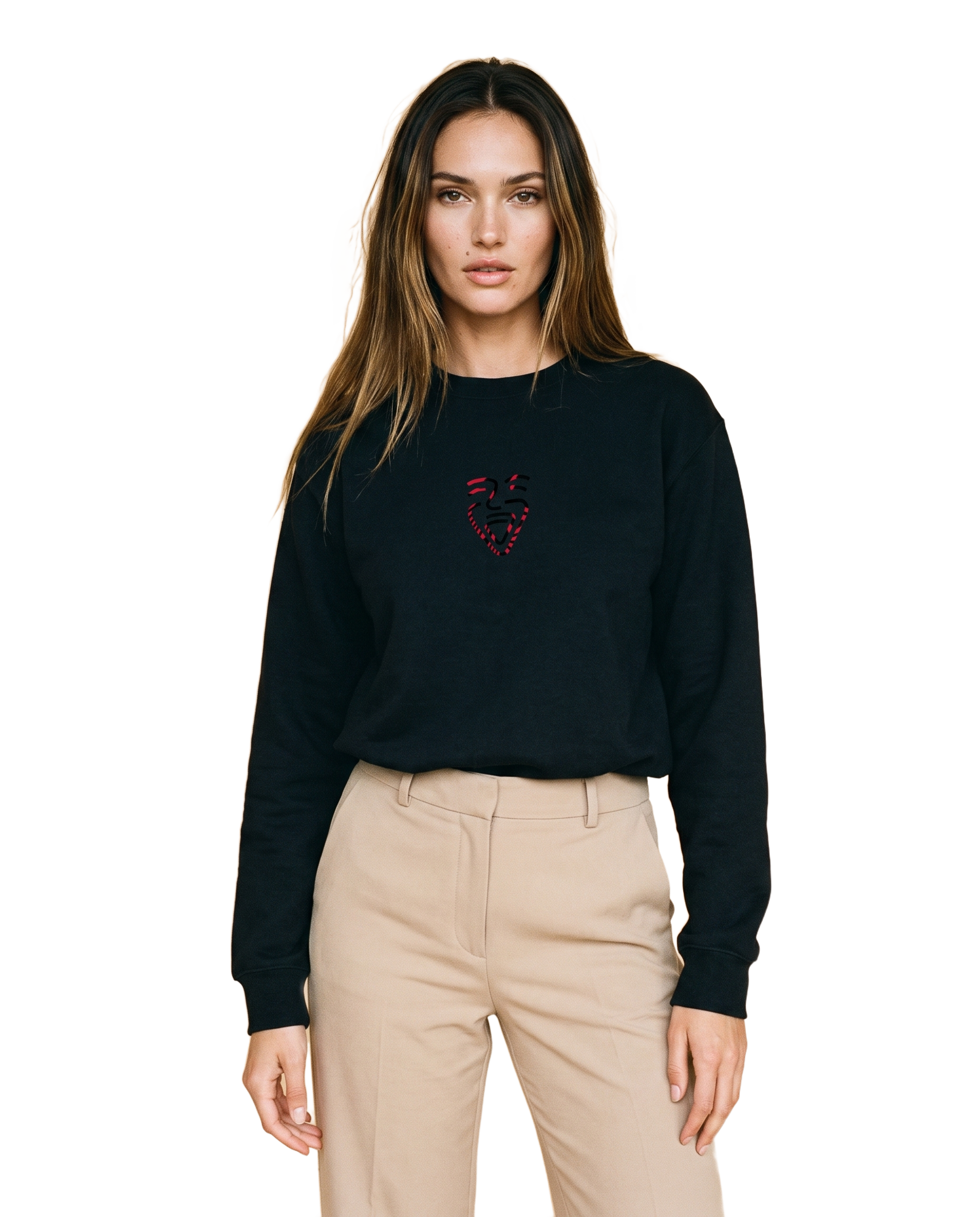 Albania Sweater – Black – Model (Frau)