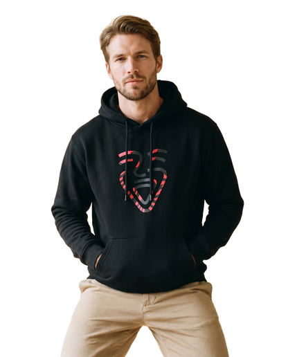 Albanian Hoodie – Black – Model (Mann)
