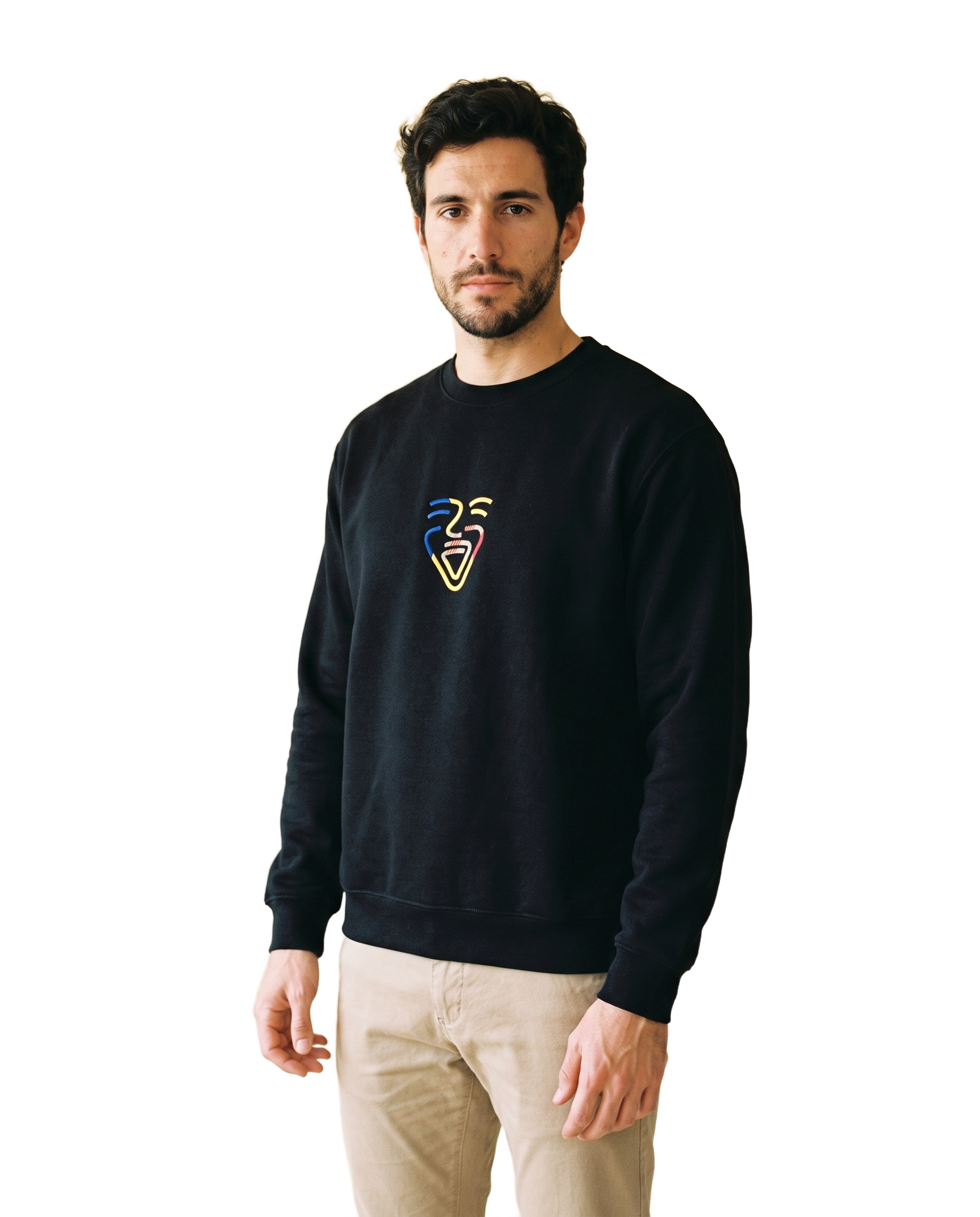 Andorra Sweater – Black – Model (Mann)