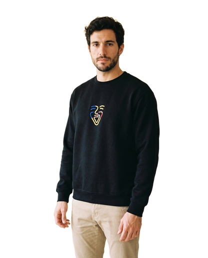 Andorra Sweater – Black – Model (Mann)