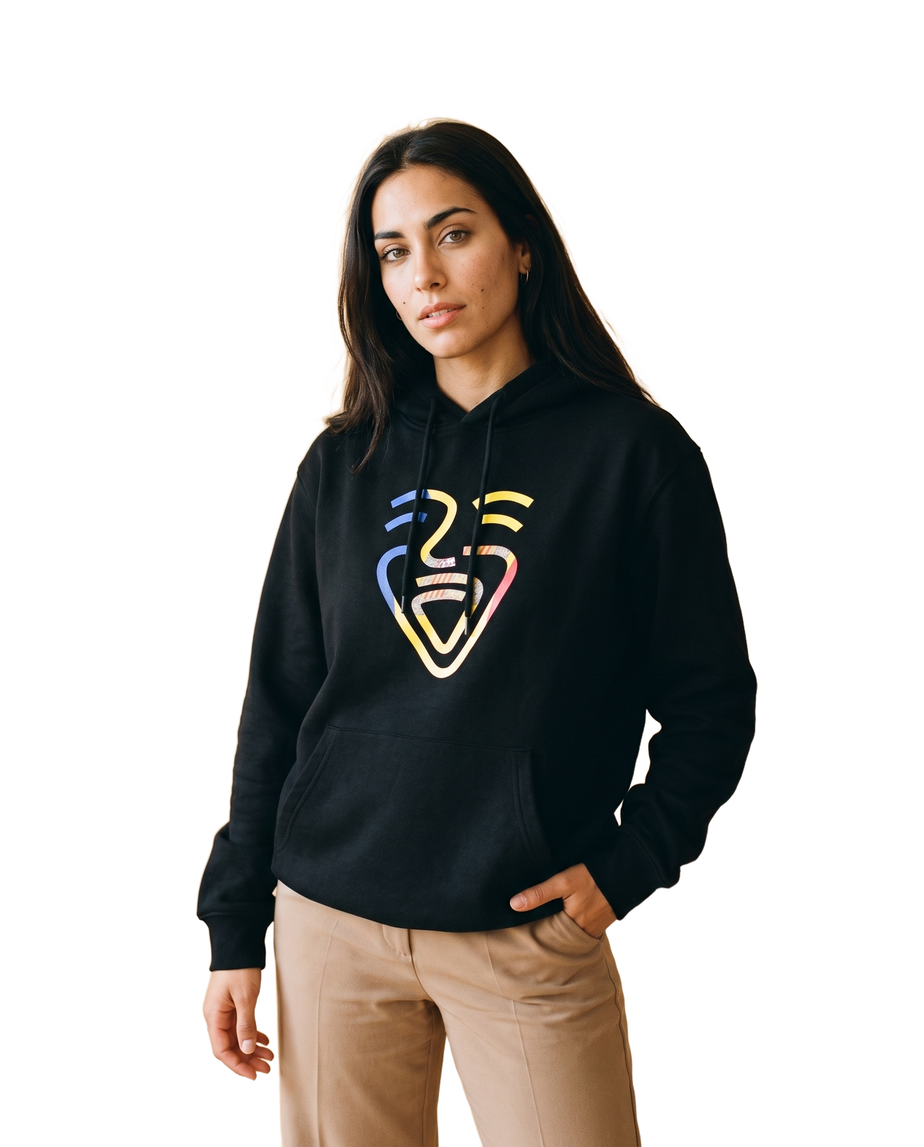 Andorra Hoodie – Black – Model (Frau)