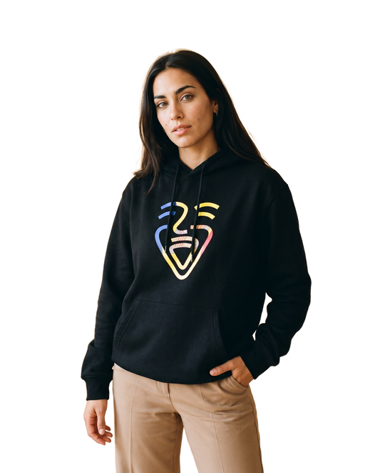 Andorra Hoodie – Black – Model (Frau)