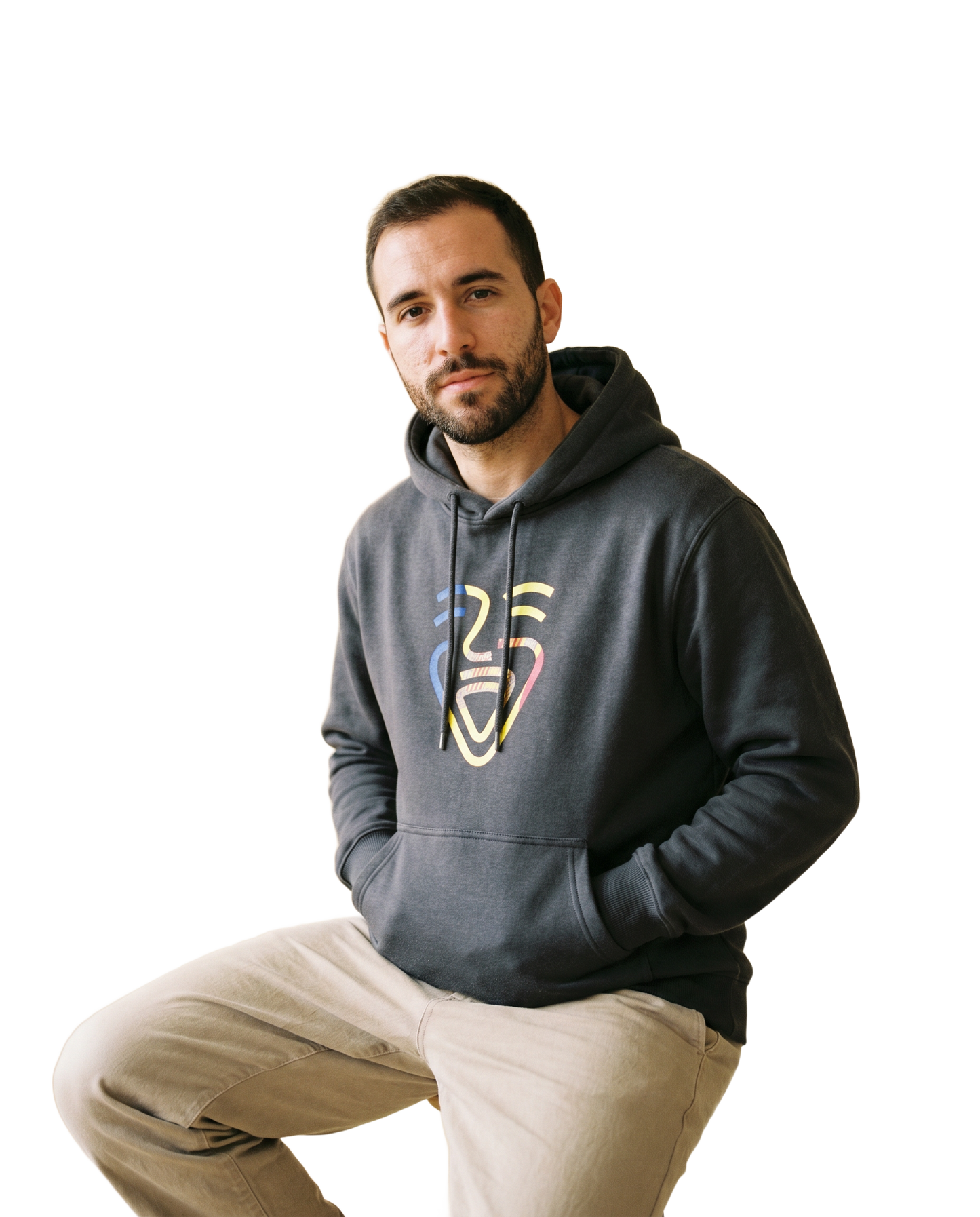 Andorra Hoodie – Black – Model (Mann)