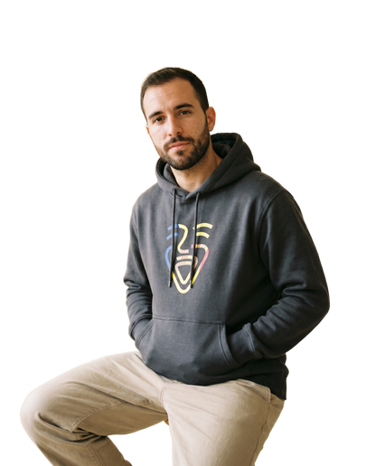 Andorra Hoodie – Black – Model (Mann)