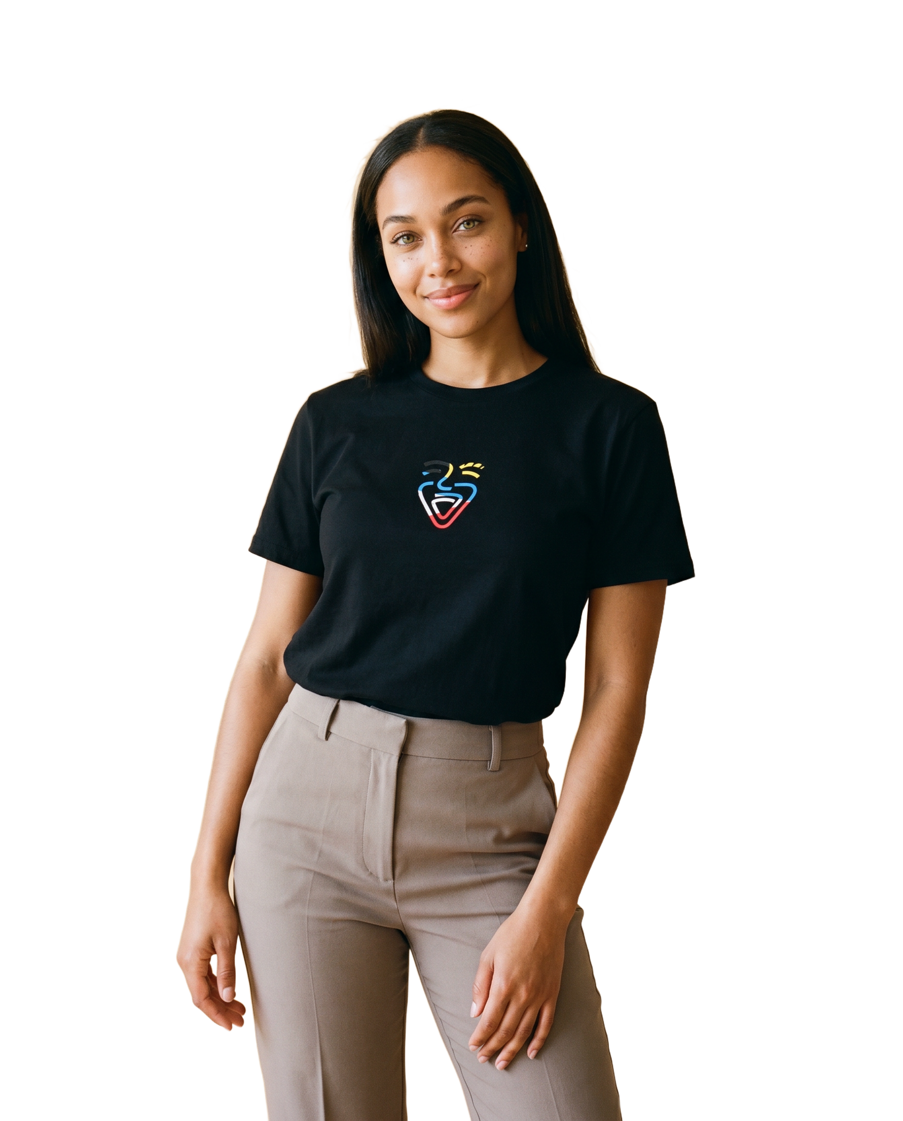 Antigua und Barbuda Shirt – Black – Model (Frau)