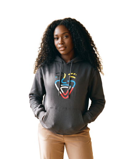 Antigua und Barbuda Hoodie – Black – Model (Frau)
