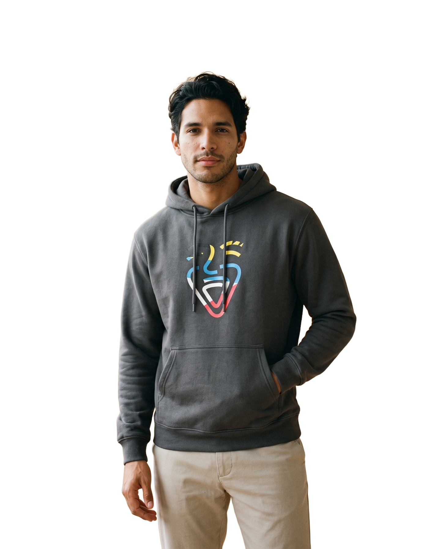 Antigua und Barbuda Hoodie – Black – Model (Mann)