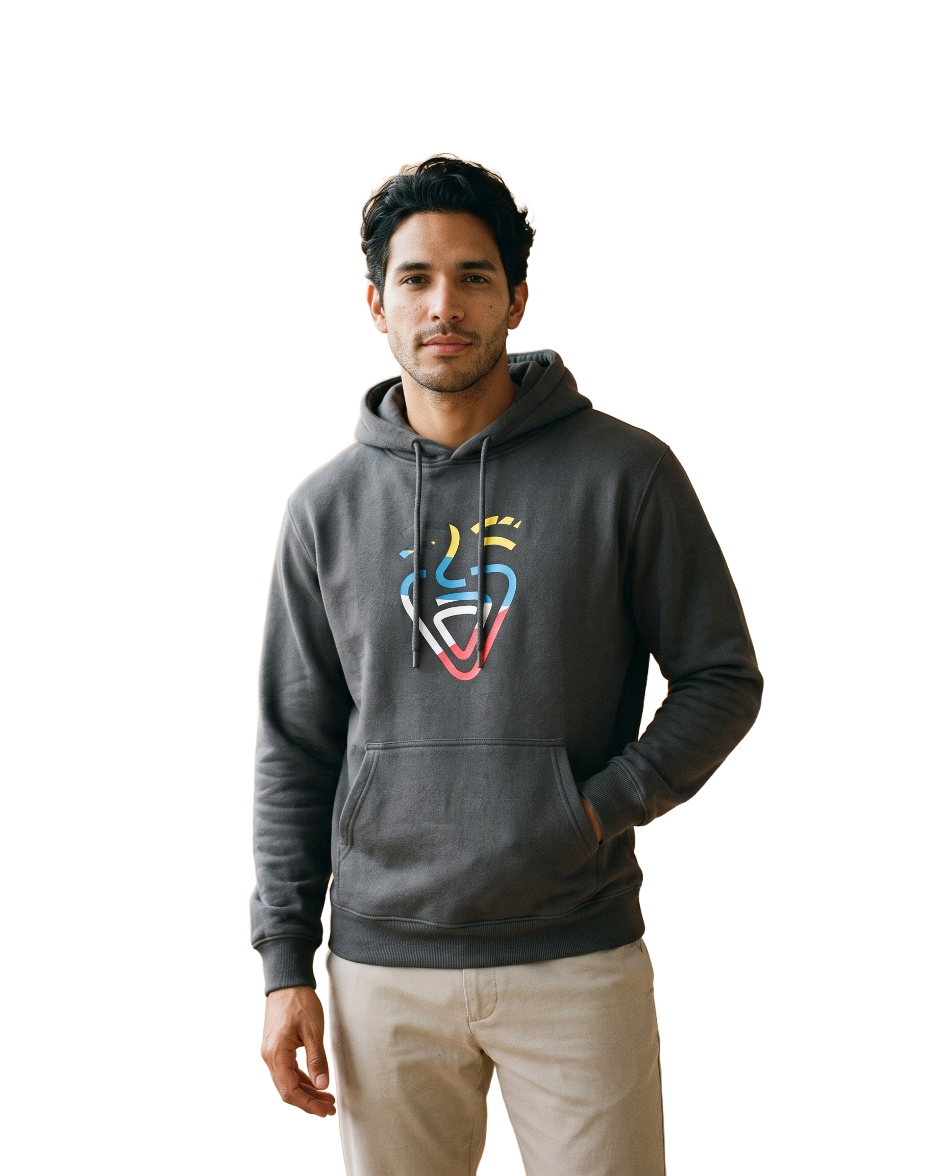 Antigua und Barbuda Hoodie – Black – Model (Mann)