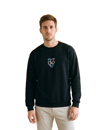 Argentina Sweater – Black – Model (Mann)