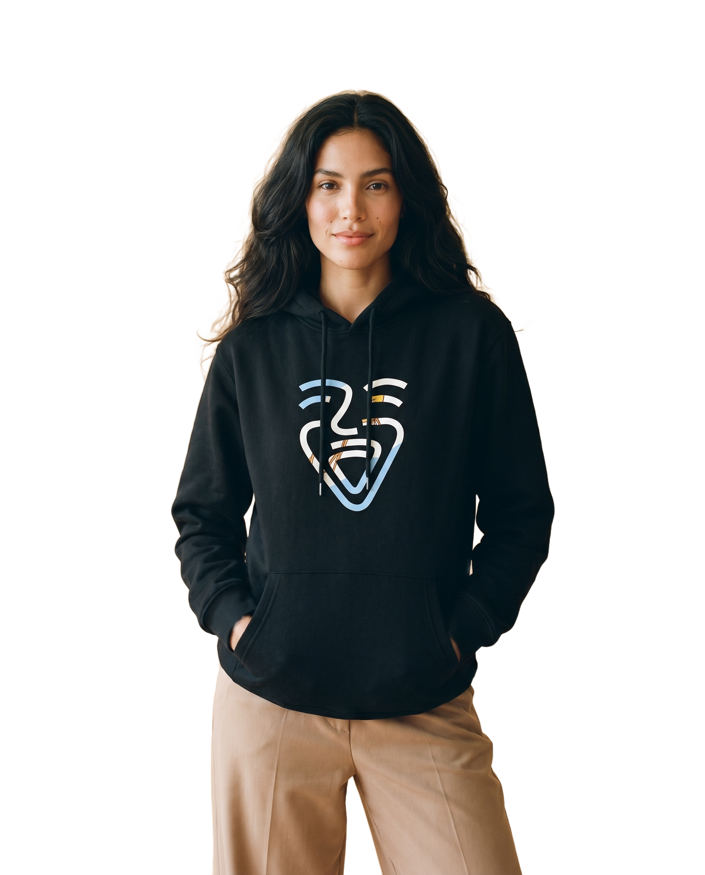 Argentina Hoodie – Black – Model (Frau)