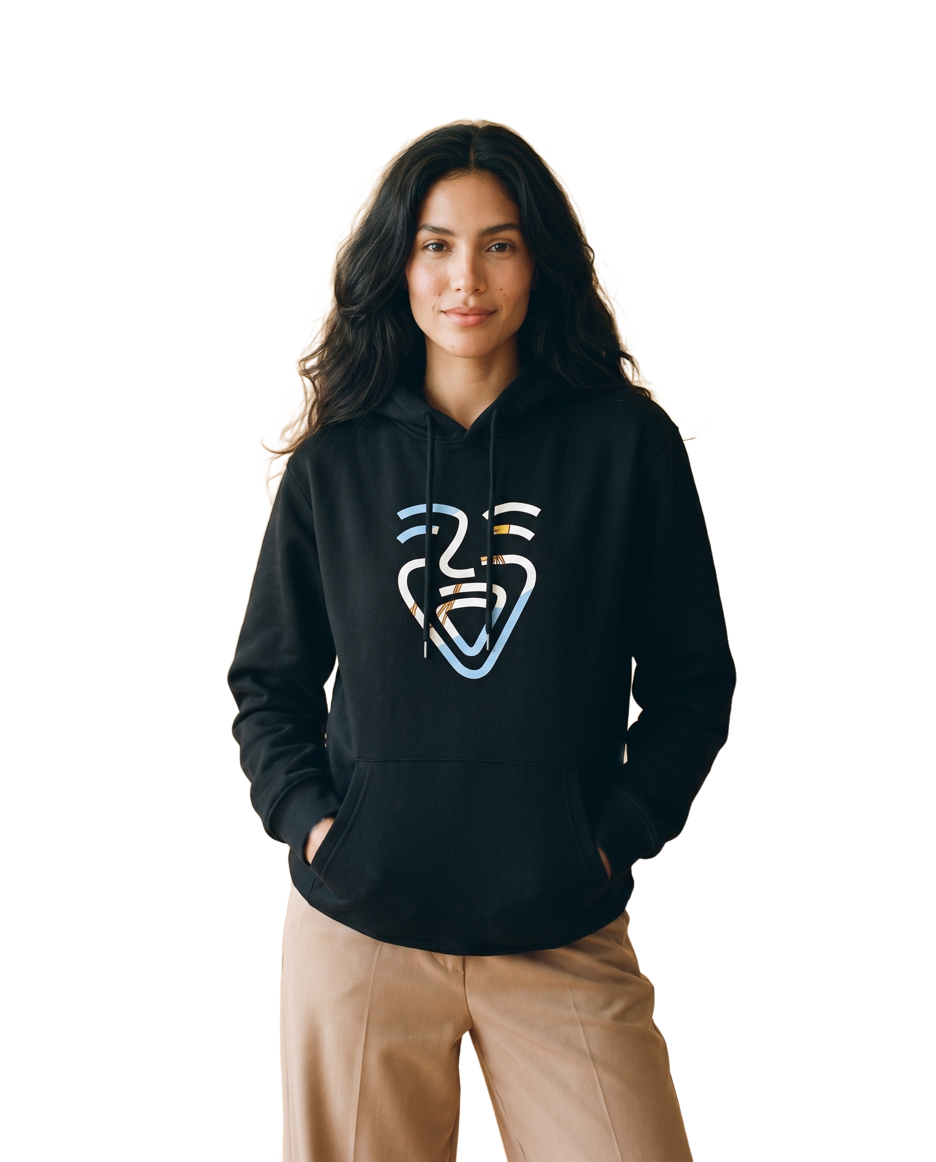 Argentina Hoodie – Black – Model (Frau)