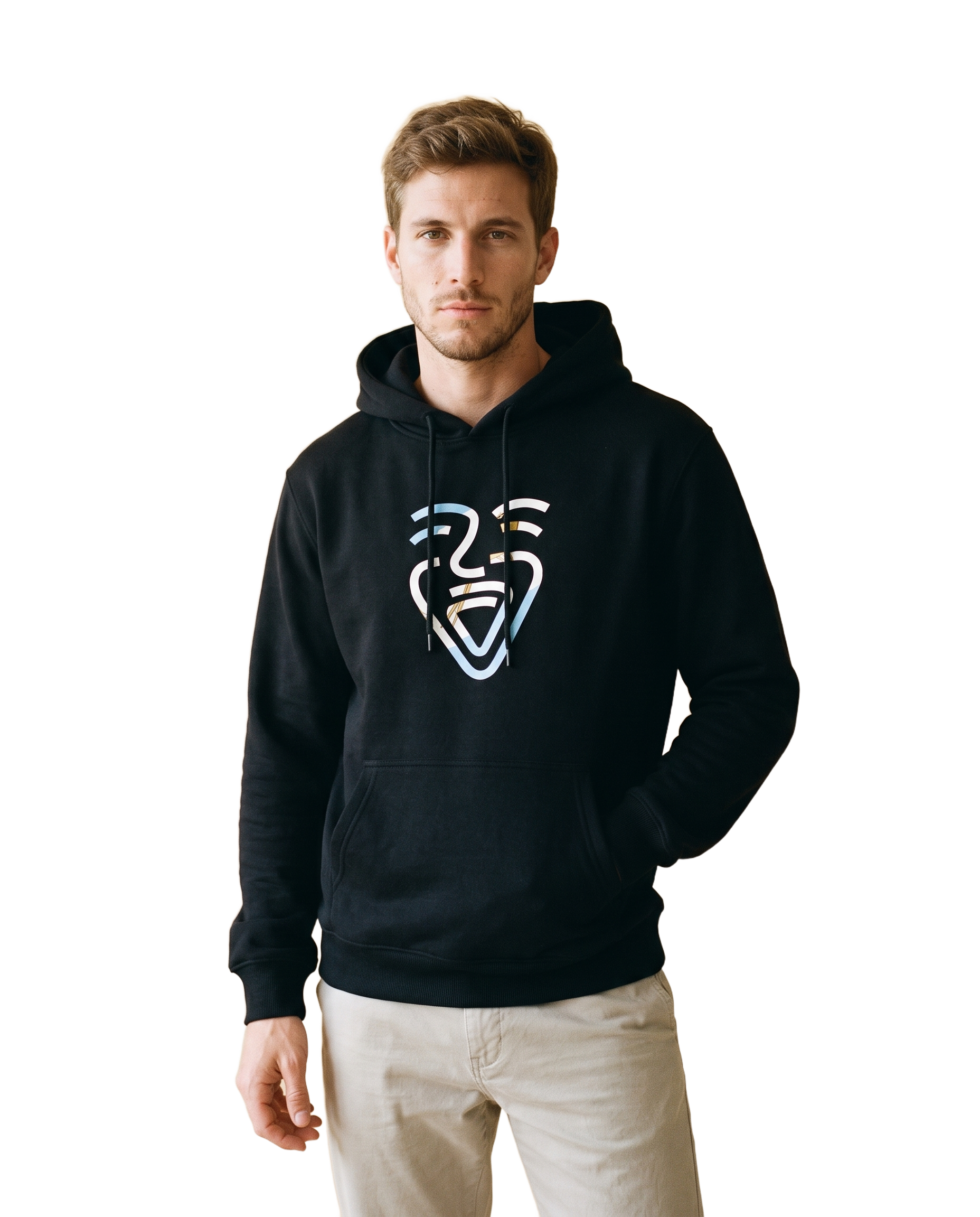 Argentina Hoodie – Black – Model (Mann)