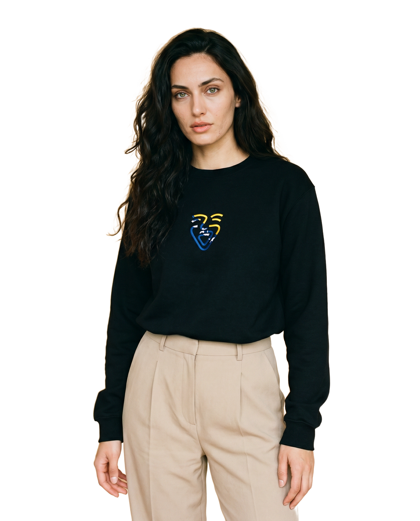 Bosnia Sweater – Black – Model (Frau)