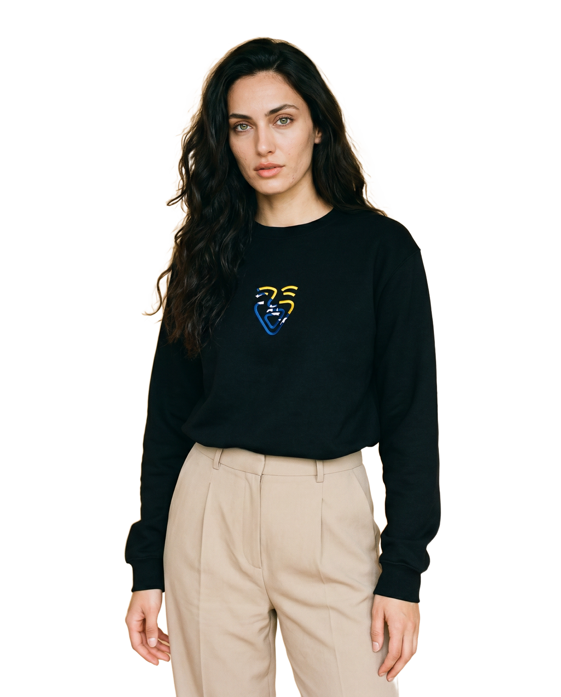 Bosnia Sweater – Black – Model (Frau)