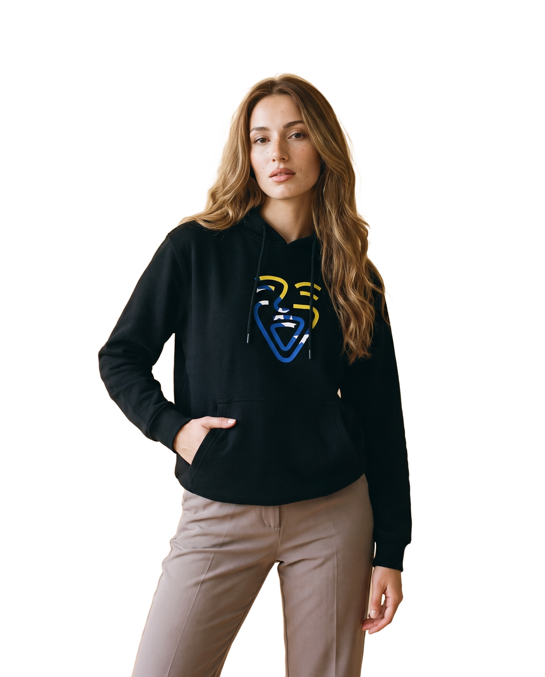 Bosnia Hoodie – Black – Model (Frau)