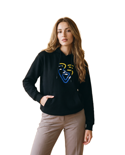Bosnia Hoodie – Black – Model (Frau)
