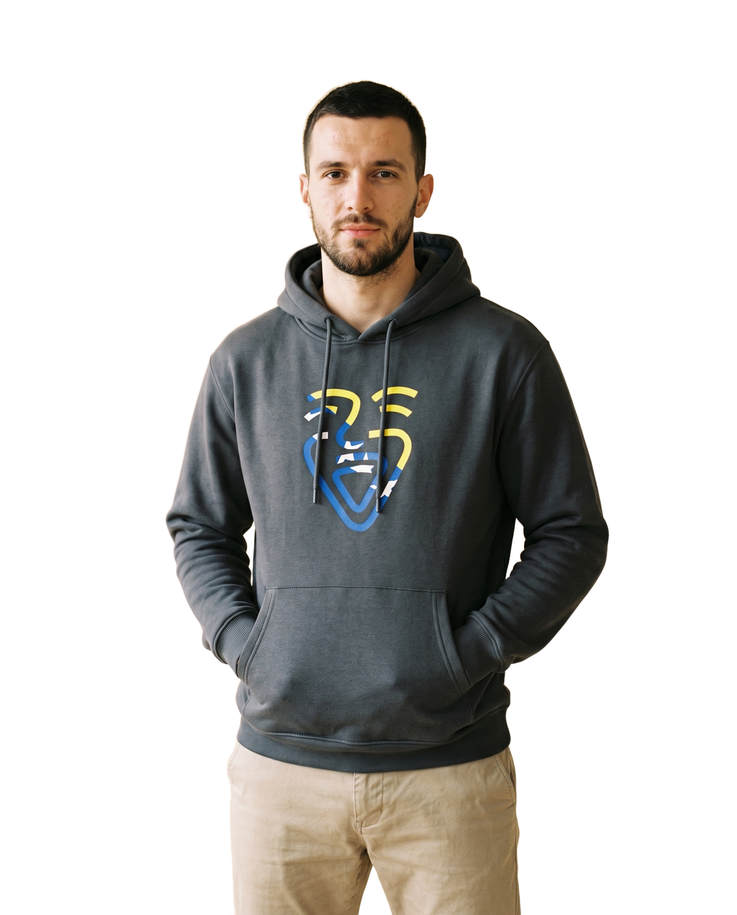 Bosnia Hoodie – Black – Model (Mann)