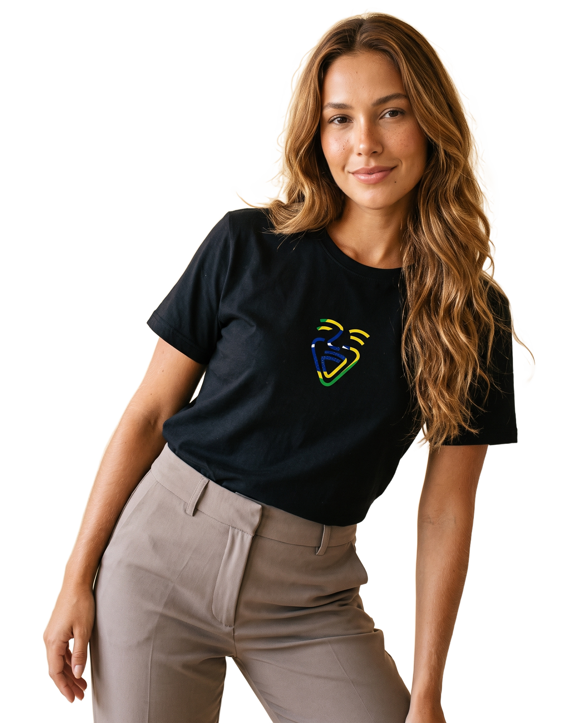 Brazil Shirt – Black – Model (Frau)