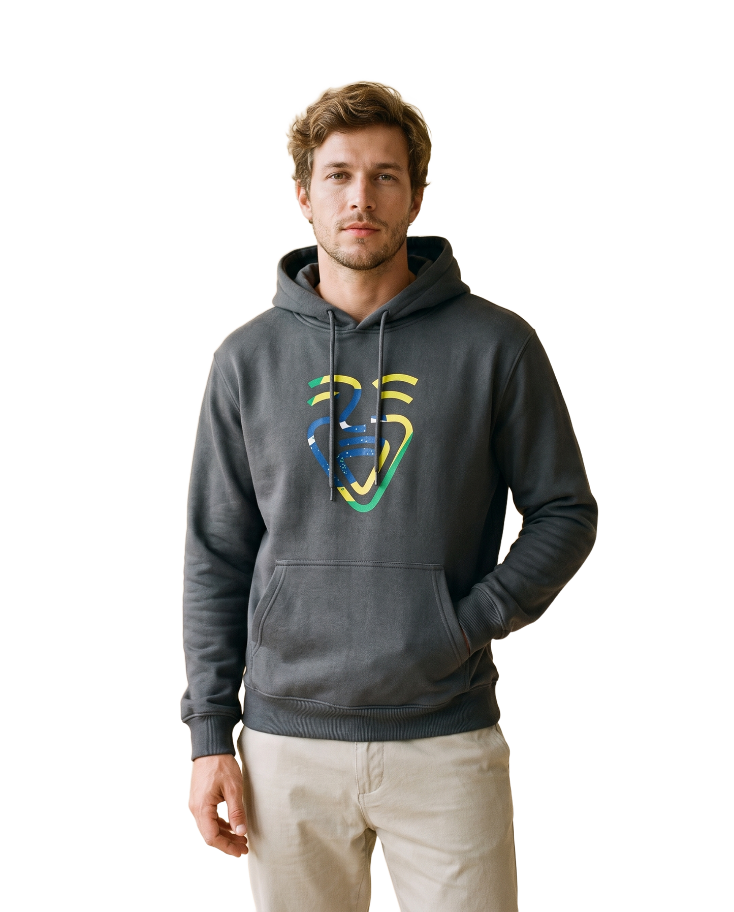 Brazil Hoodie – Black – Model (Mann)