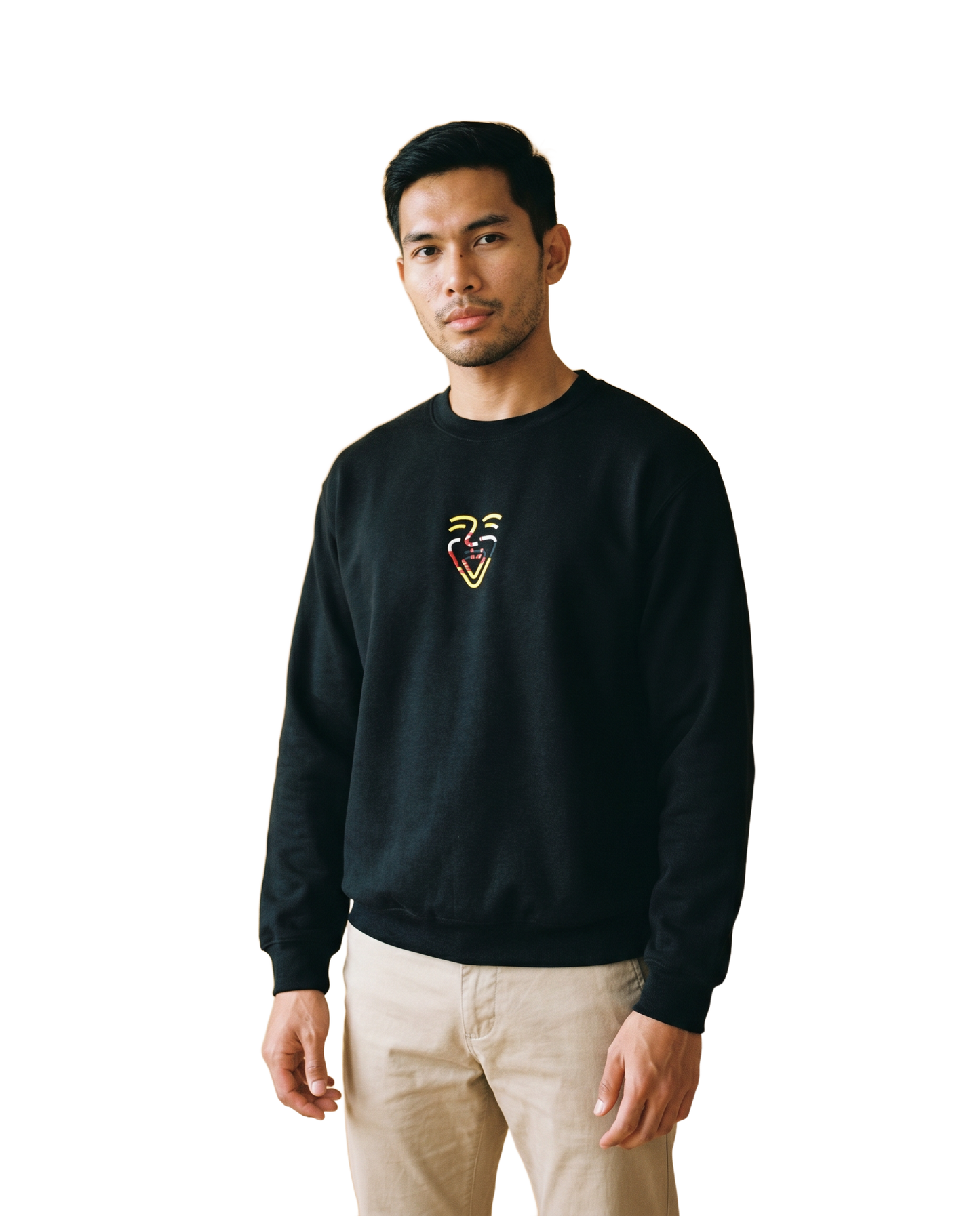 Brunei Darussalam Sweater – Black – Model (Mann)
