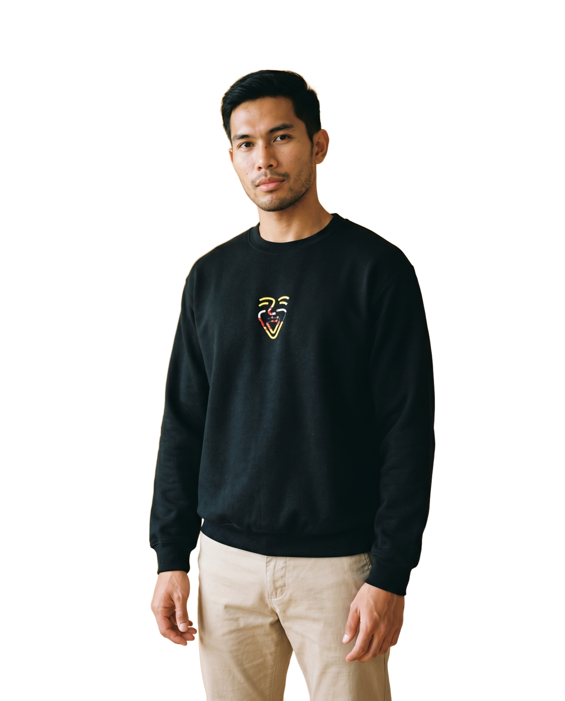 Brunei Darussalam Sweater – Black – Model (Mann)