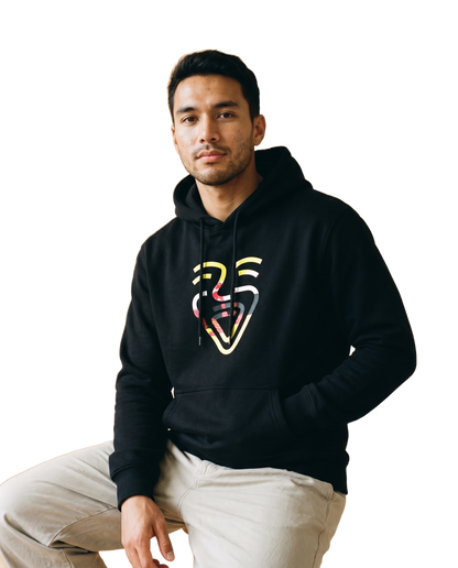 Brunei Darussalam Hoodie – Black – Model (Mann)