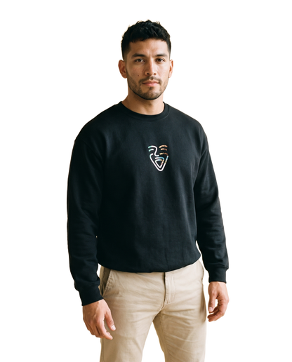 Mexico Sweater Black on-model Mann