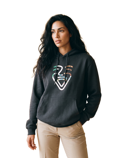 Mexico Hoodie Black on-model Frau