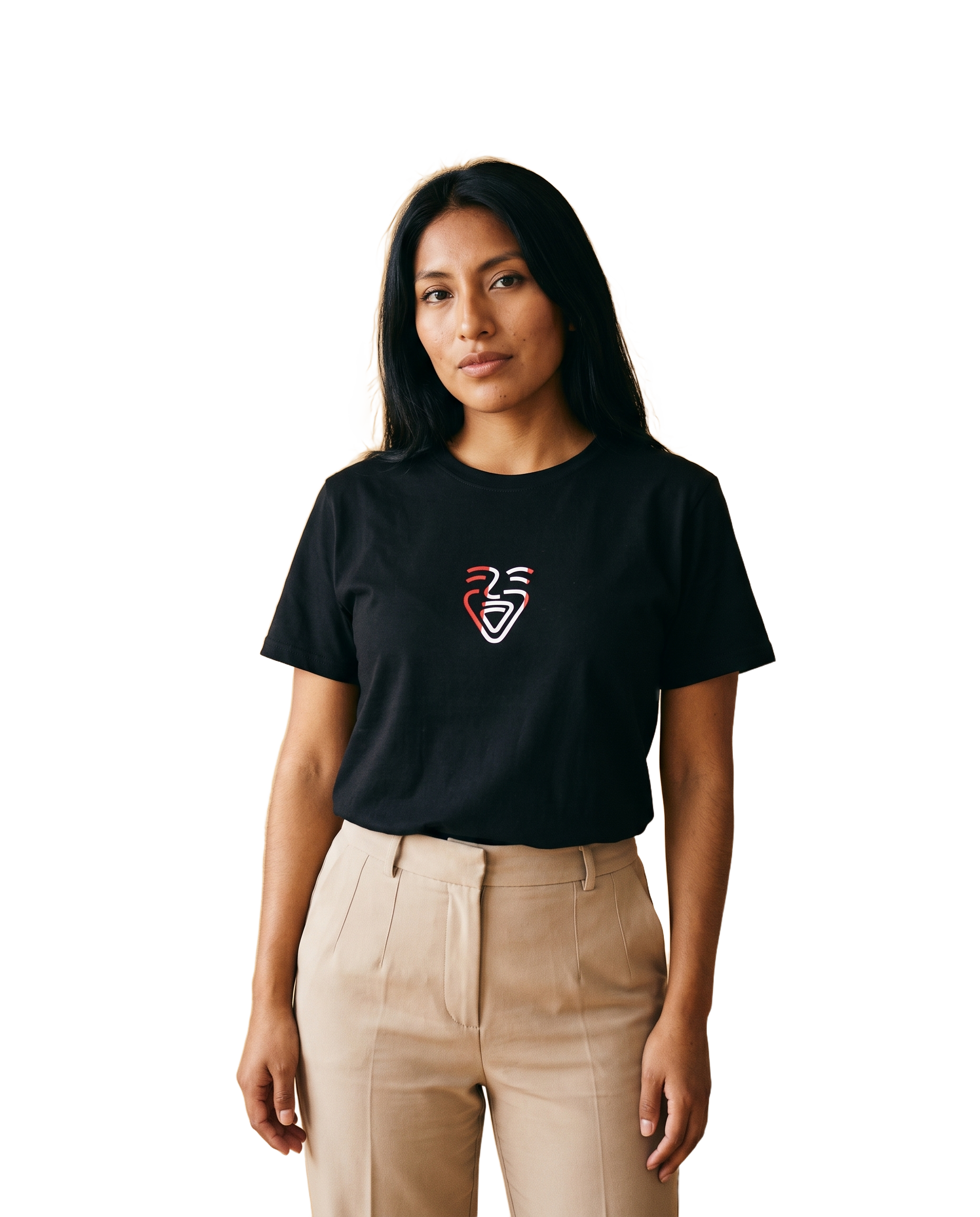 Peru Shirt Black on-model Frau