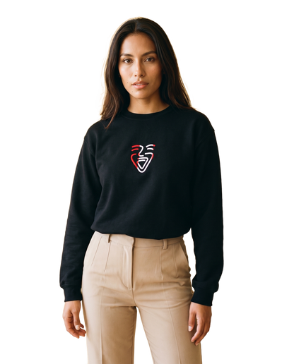 Peru Sweater Black on-model Frau