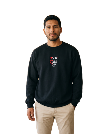 Peru Sweater Black on-model Mann