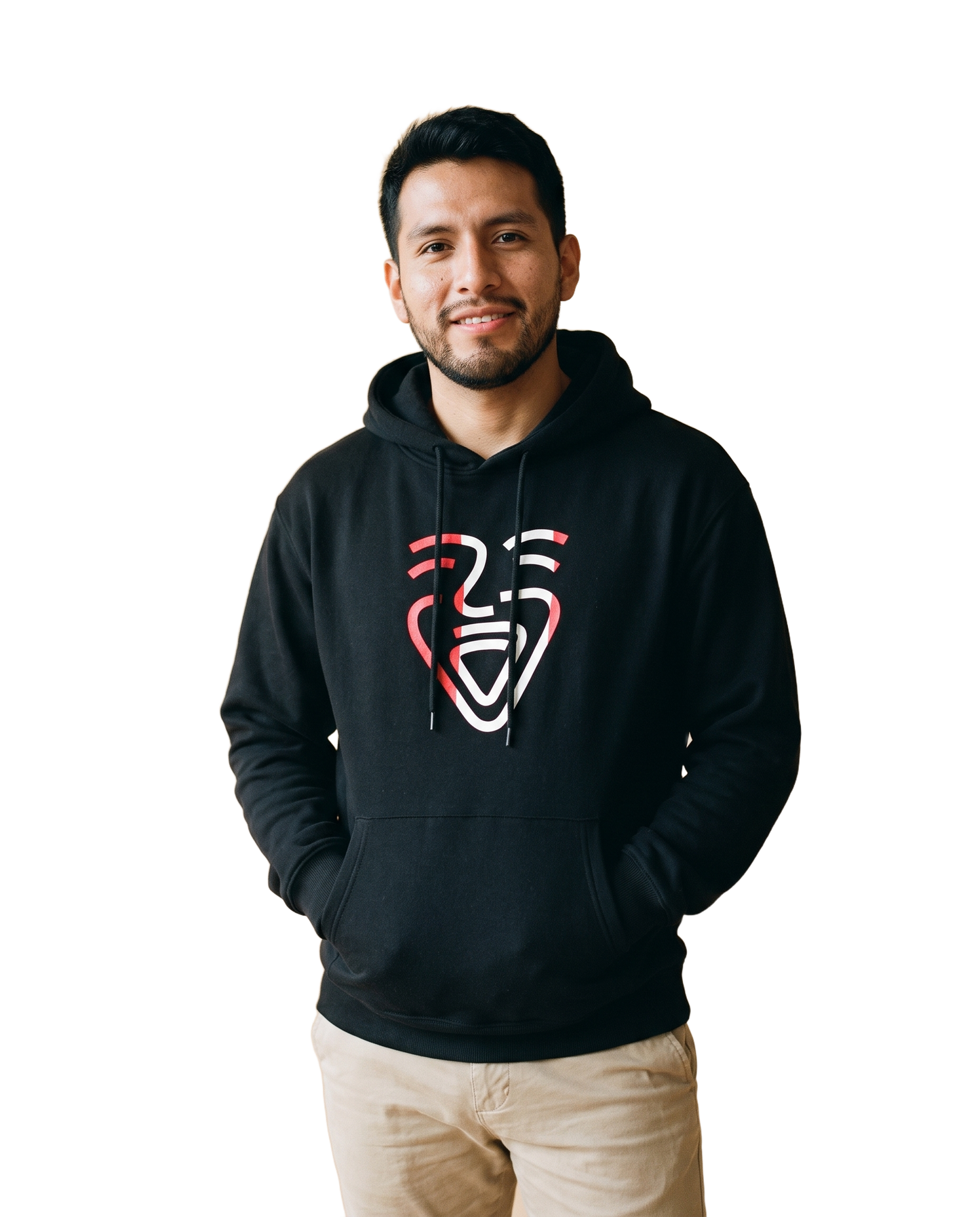 Peru Hoodie Black on-model Mann