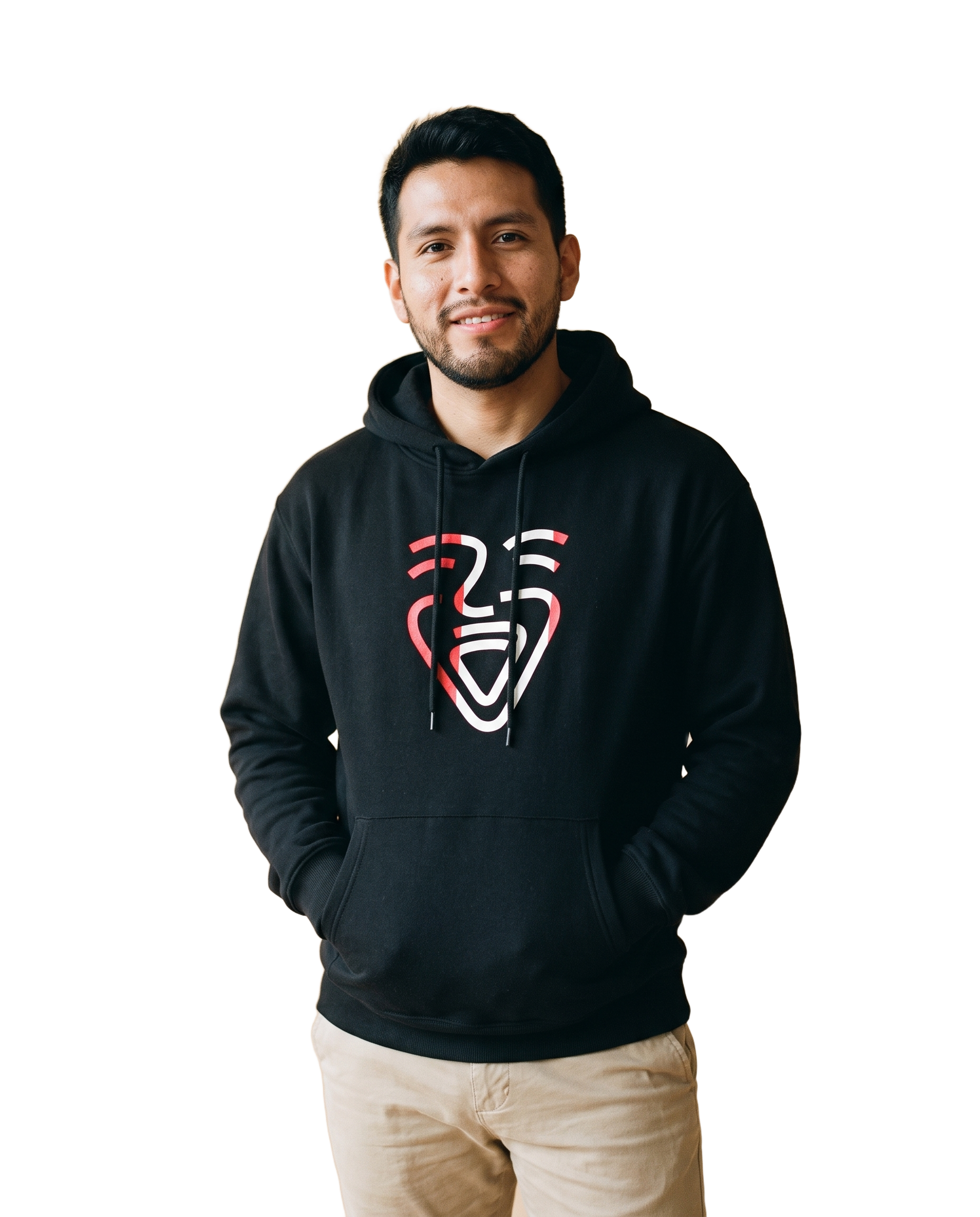 Peru Hoodie Black on-model Mann