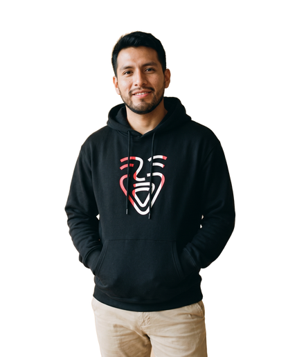 Peru Hoodie Black on-model Mann